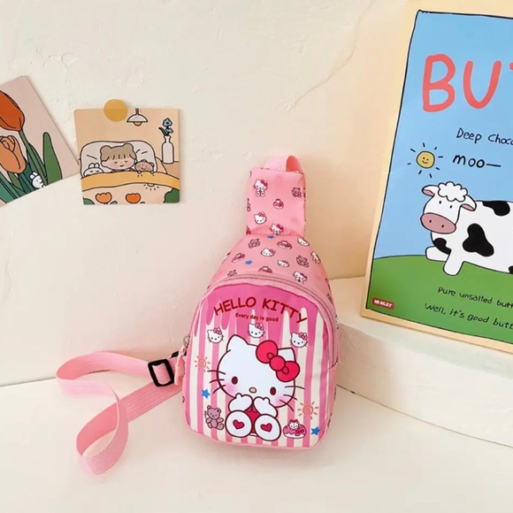 Adorable Kawaii Sanrio Children's Chest Bag - Tiny Backpack - Picture 2 of 15